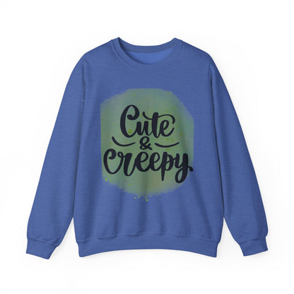 Cute & Creepy Unisex Heavy Blend Cotton Crewneck Sweatshirt