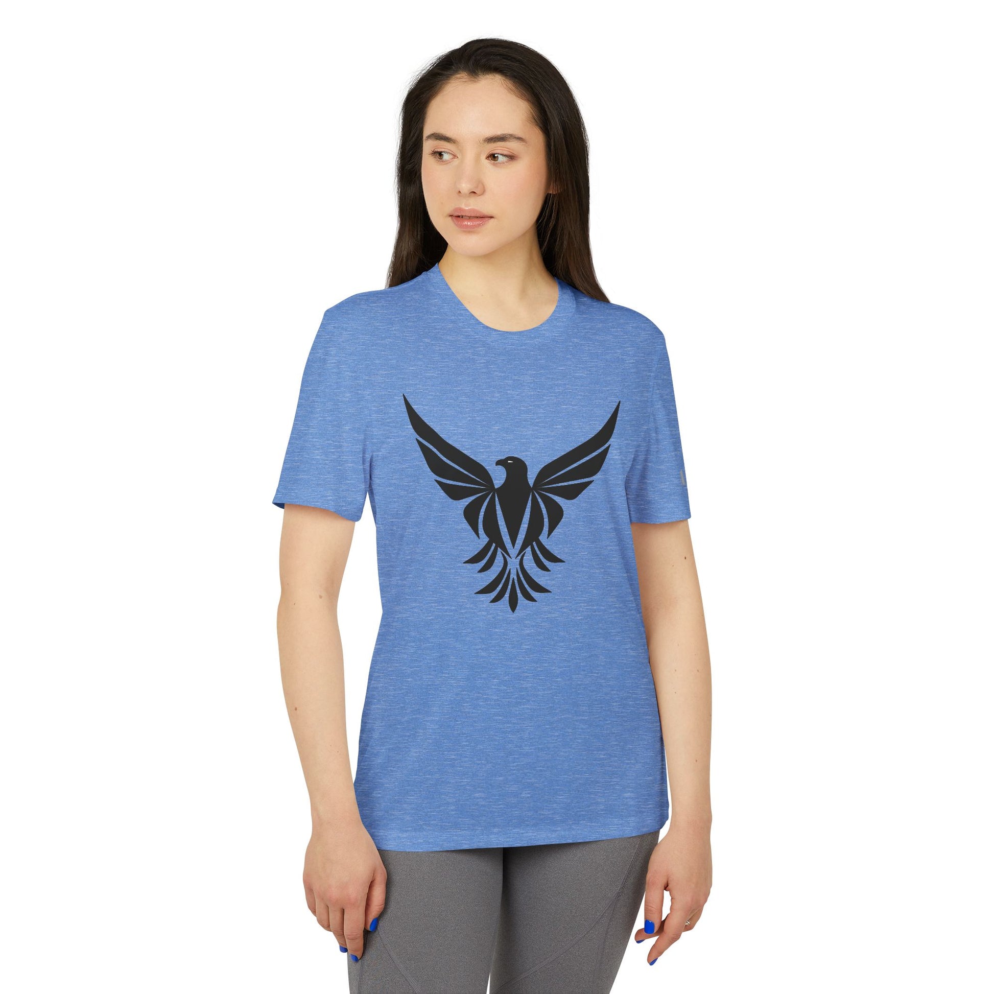 Black Eagle adidas® Unisex Sport T-shirt - Eccentricity Emporium LLC