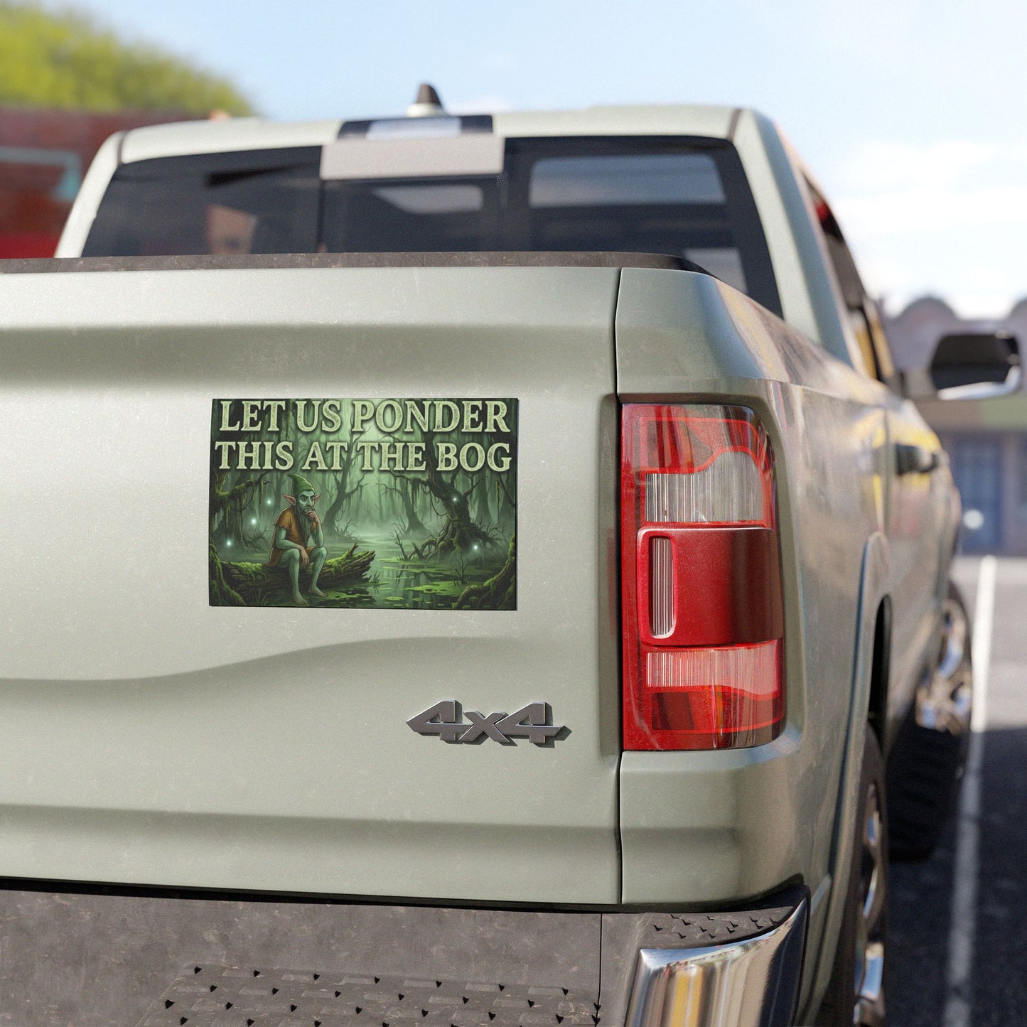 Car Magnet — “Let Us Ponder This at the Bog”