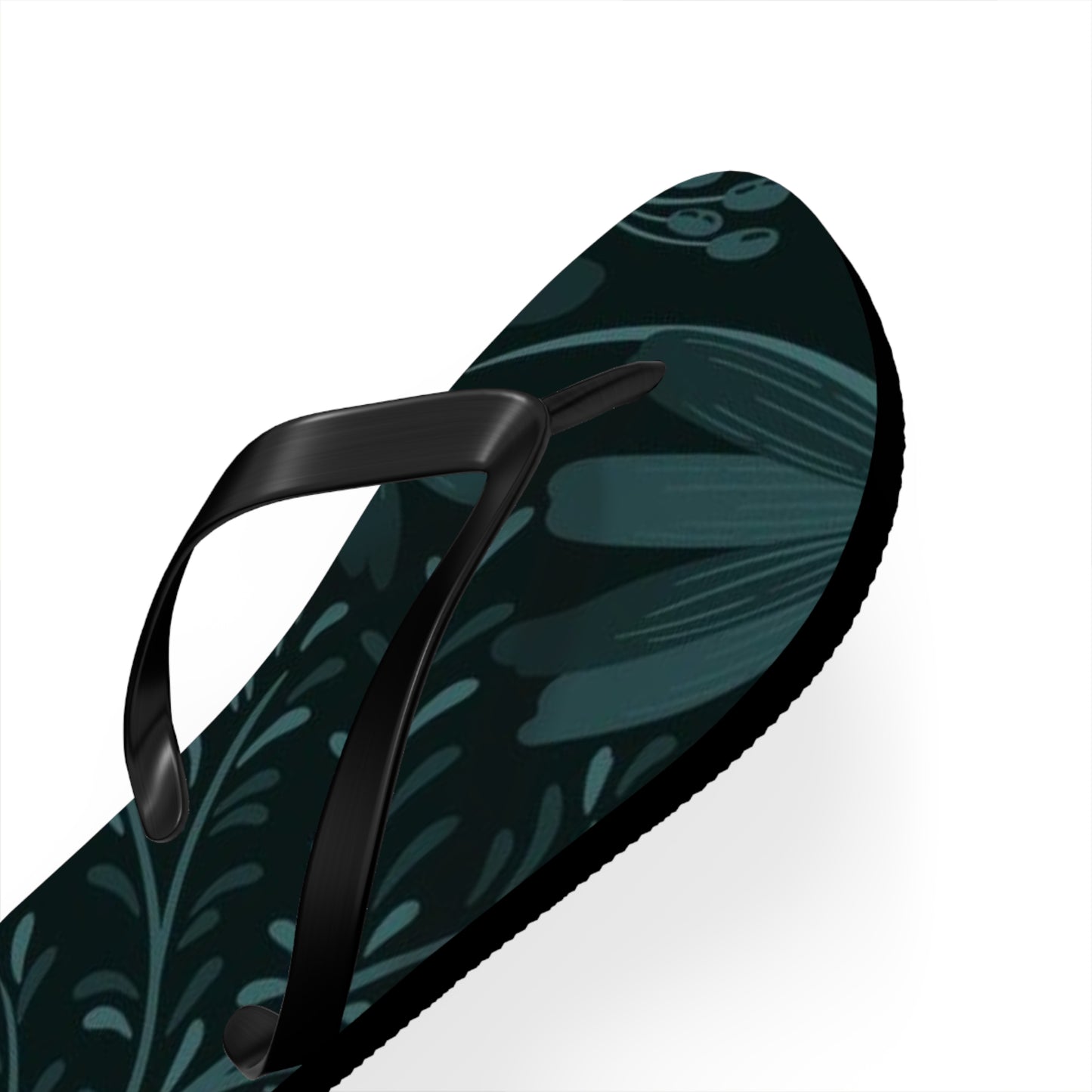 Dark Flowers Flip Flops - Eccentricity Emporium LLC