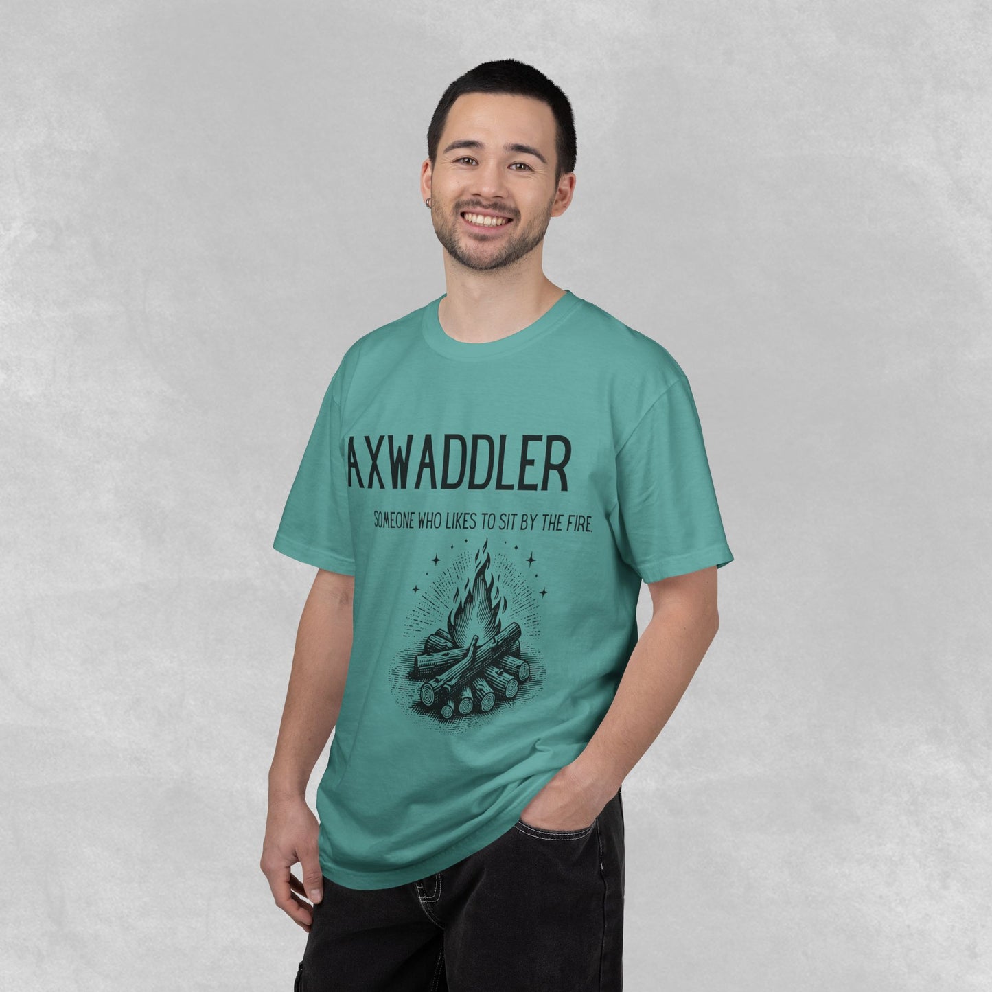 Axwaddler Definition Graphic Tee | Cozy Fire-Sitter Gift | Unique Words Comfort Shirt