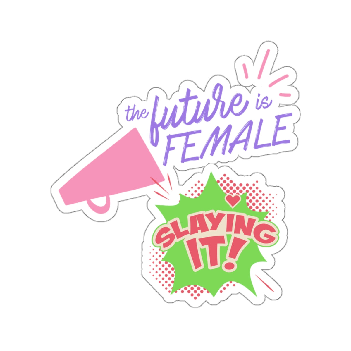 Future is Female Kiss-Cut Stickers - Eccentricity Emporium LLC