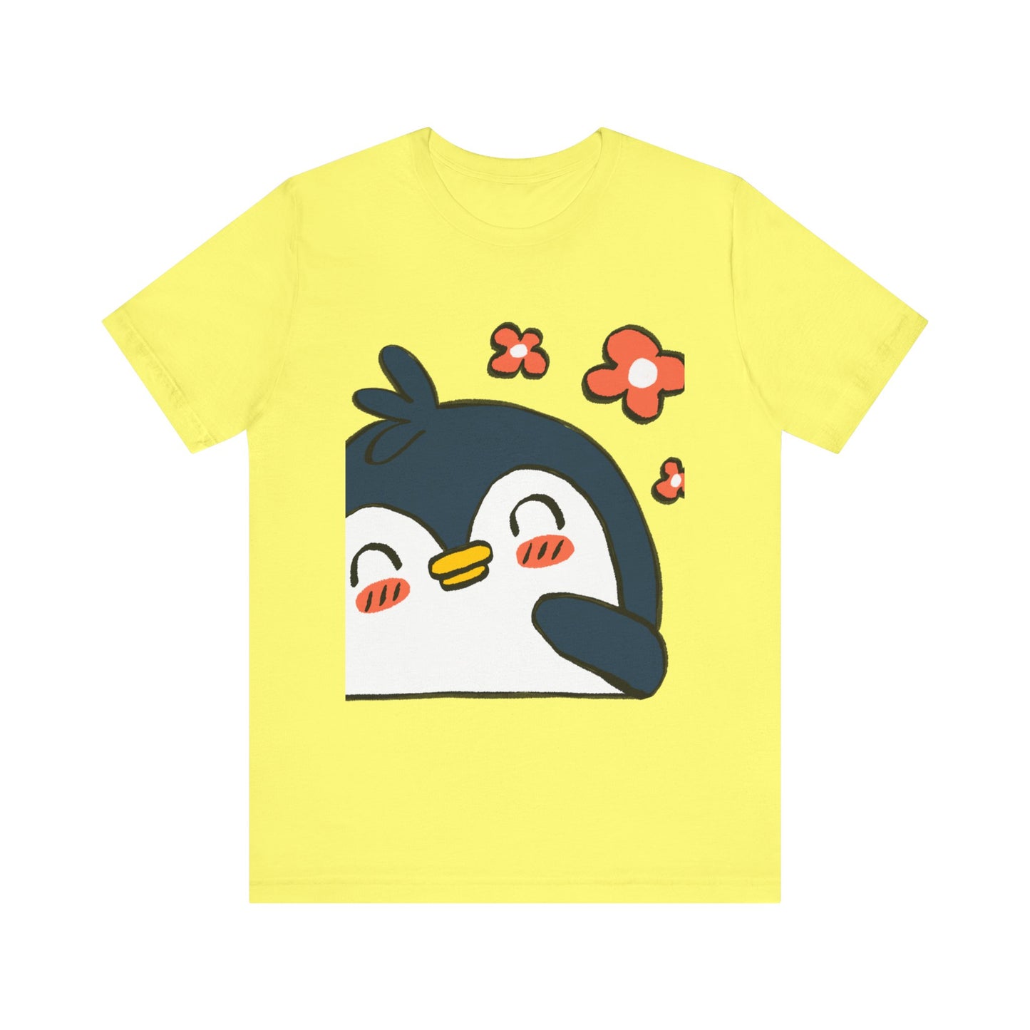 Shy Penguin Unisex Jersey Short Sleeve Tee