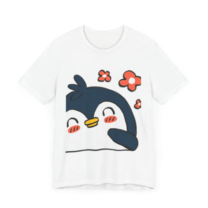 Shy Penguin Unisex Jersey Short Sleeve Tee