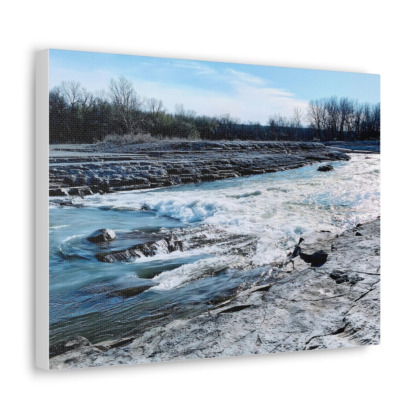 River Waves Canvas Gallery Wraps