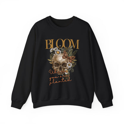 Bloom where you are Planted Unisex Heavy Blend™ Crewneck Sweatshirt