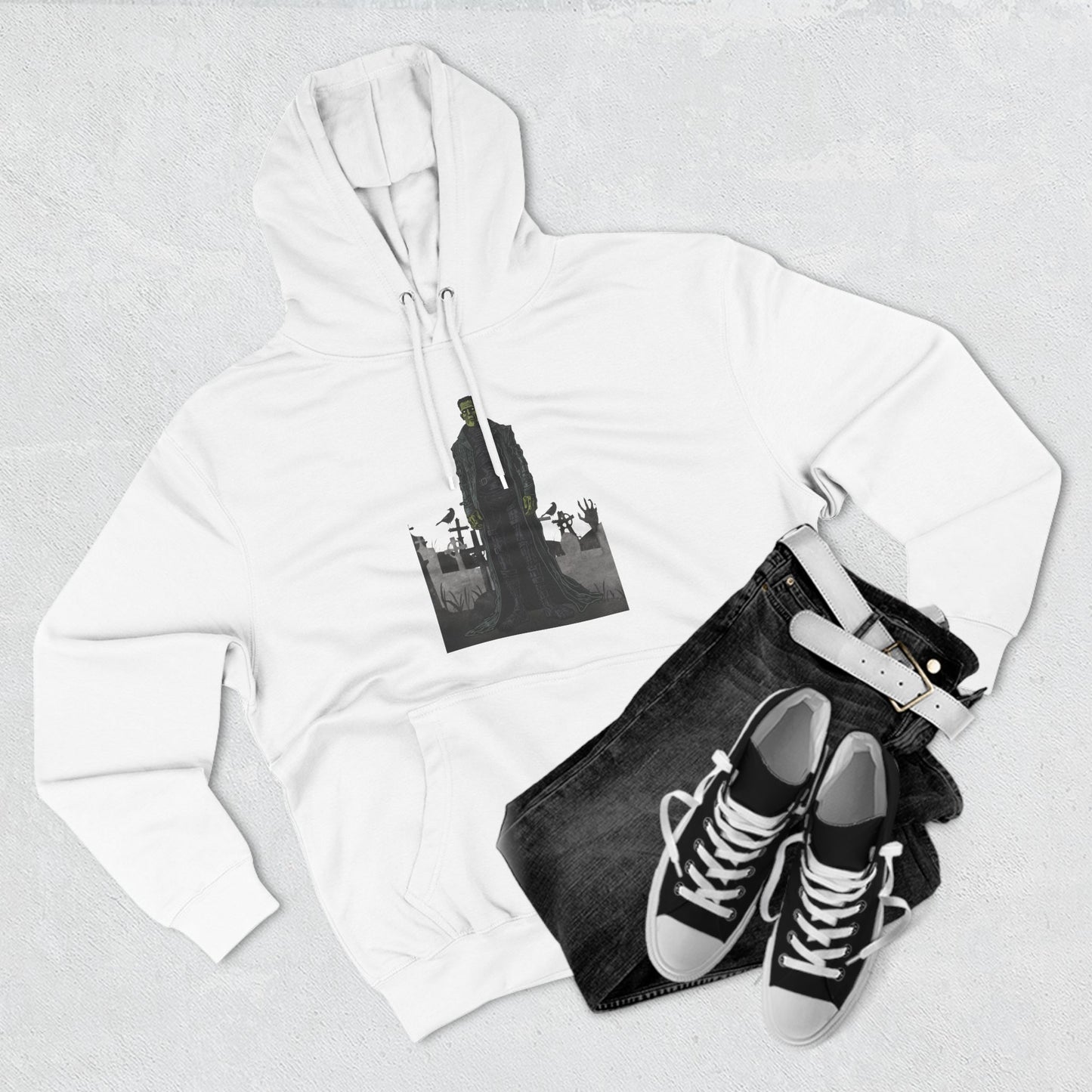 Frankenstein Three-Panel Fleece Hoodie