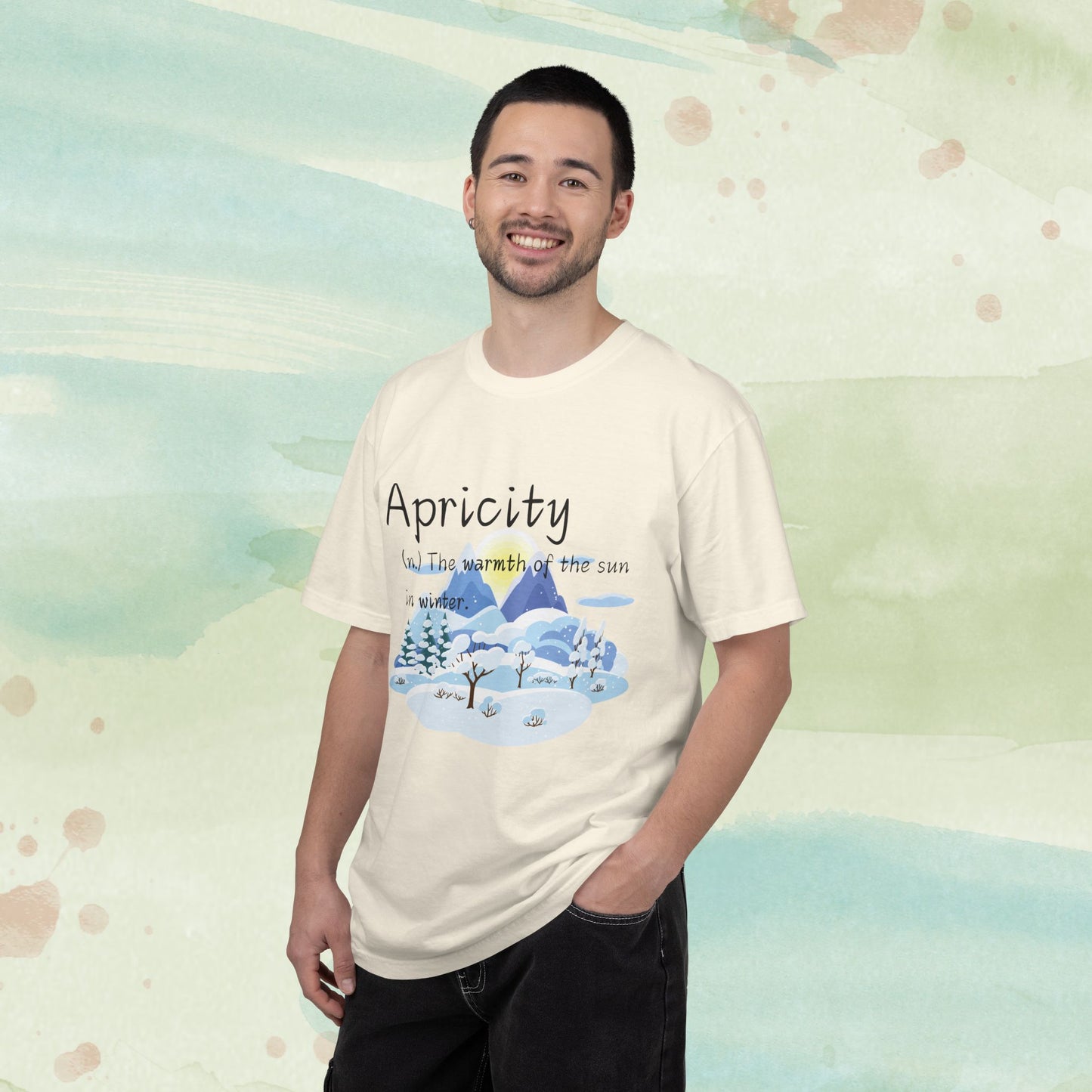 Apricity Word Art Heavy Cotton Tee | Unique Definitions Unisex Shirt