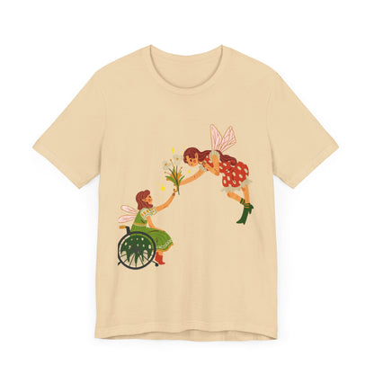 Fairy Giving Flowers Short Sleeve Tee