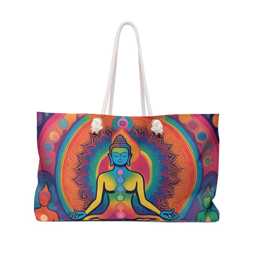 Yoga/Buddha/Chakra Weekender Bag - Eccentricity Emporium LLC