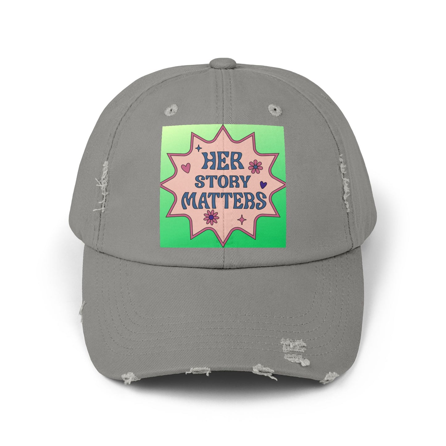 Her Story Matters Unisex Distressed Cap - Eccentricity Emporium LLC