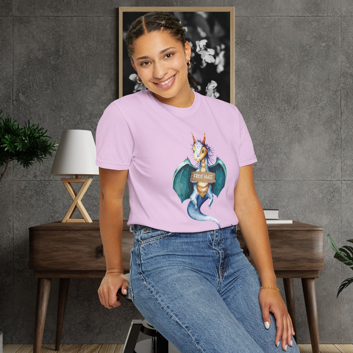 Just Kidding! I Bite Dragon T-Shirt — Cute Sarcastic Fantasy Tee