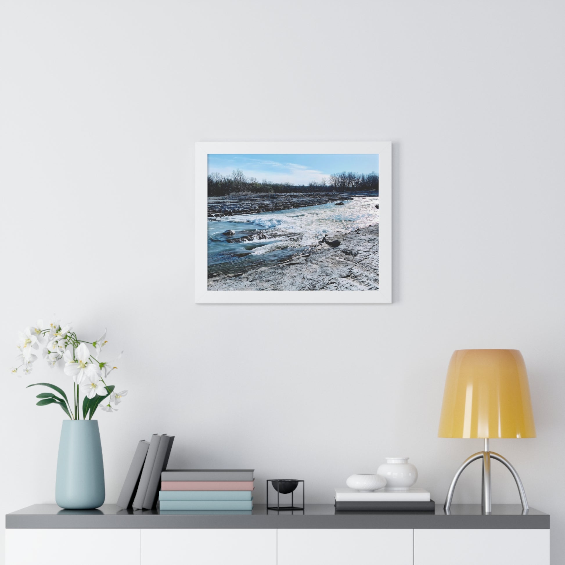 Rushing Waters Framed Horizontal Poster - Eccentricity Emporium LLC