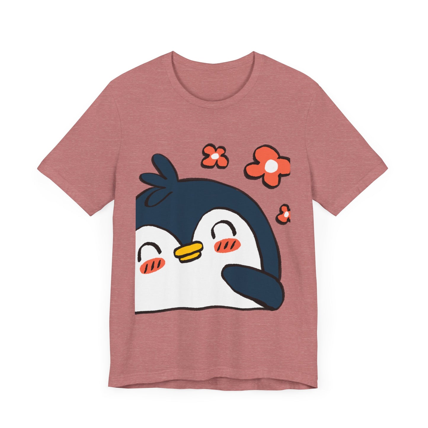 Shy Penguin Unisex Jersey Short Sleeve Tee