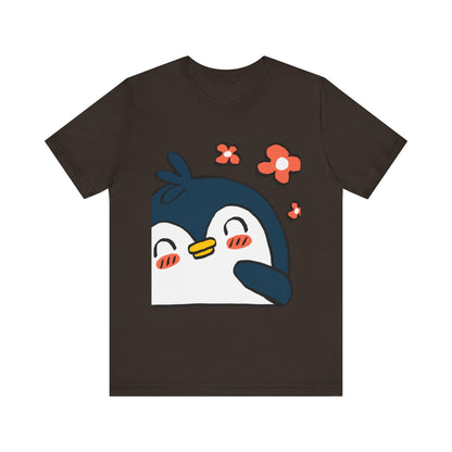 Shy Penguin Unisex Jersey Short Sleeve Tee