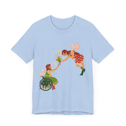 Fairy Giving Flowers Short Sleeve Tee