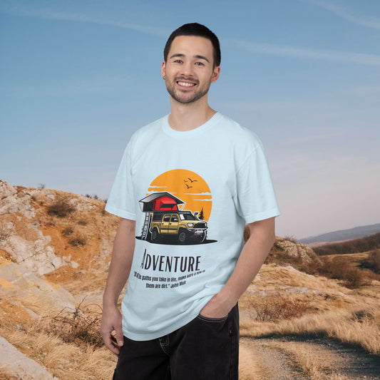 Adventure Awaits – Overland Sunset Rooftop Tent Tee