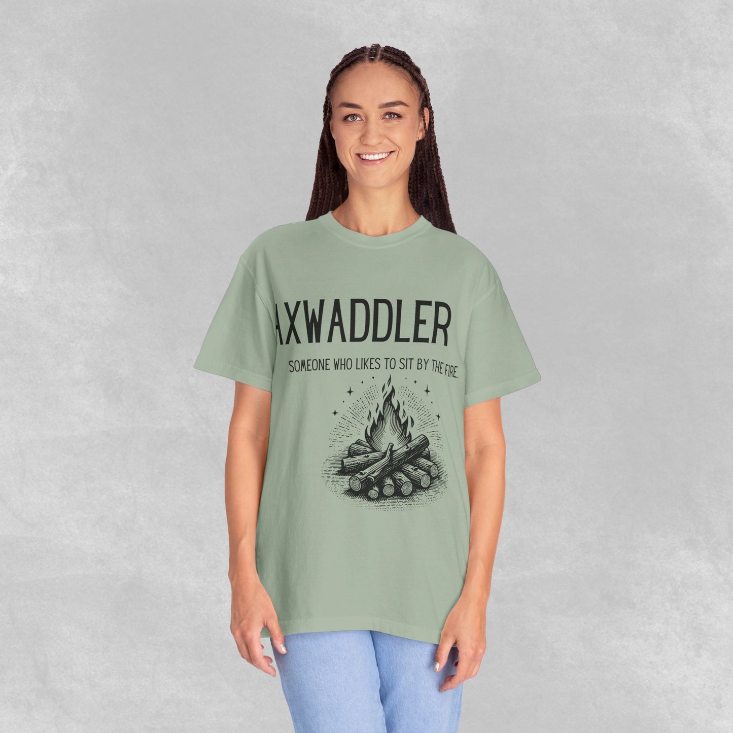 Axwaddler Definition Graphic Tee | Cozy Fire-Sitter Gift | Unique Words Comfort Shirt