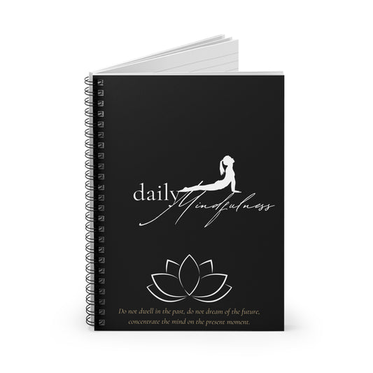 Daily Mindfulness Spiral Notebook - Ruled Line - Eccentricity Emporium LLC