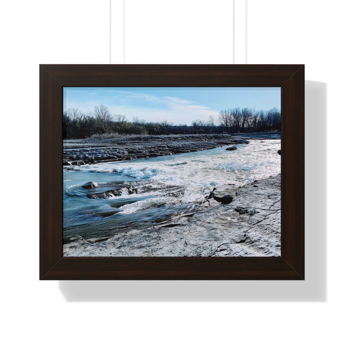 Rushing Waters Framed Horizontal Poster - Eccentricity Emporium LLC