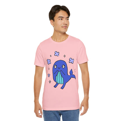 Lovey Dovey Whale Short Sleeve Tee