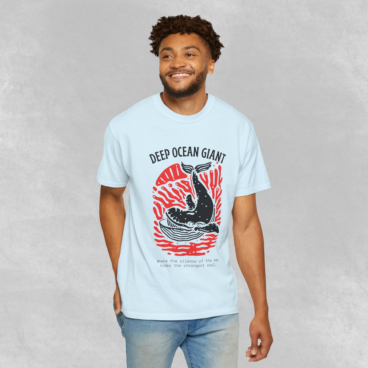 The Deep Ocean Giant Tee | Vintage Mythic Sea Creature Graphic
