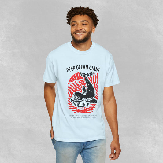The Deep Ocean Giant Tee | Vintage Mythic Sea Creature Graphic