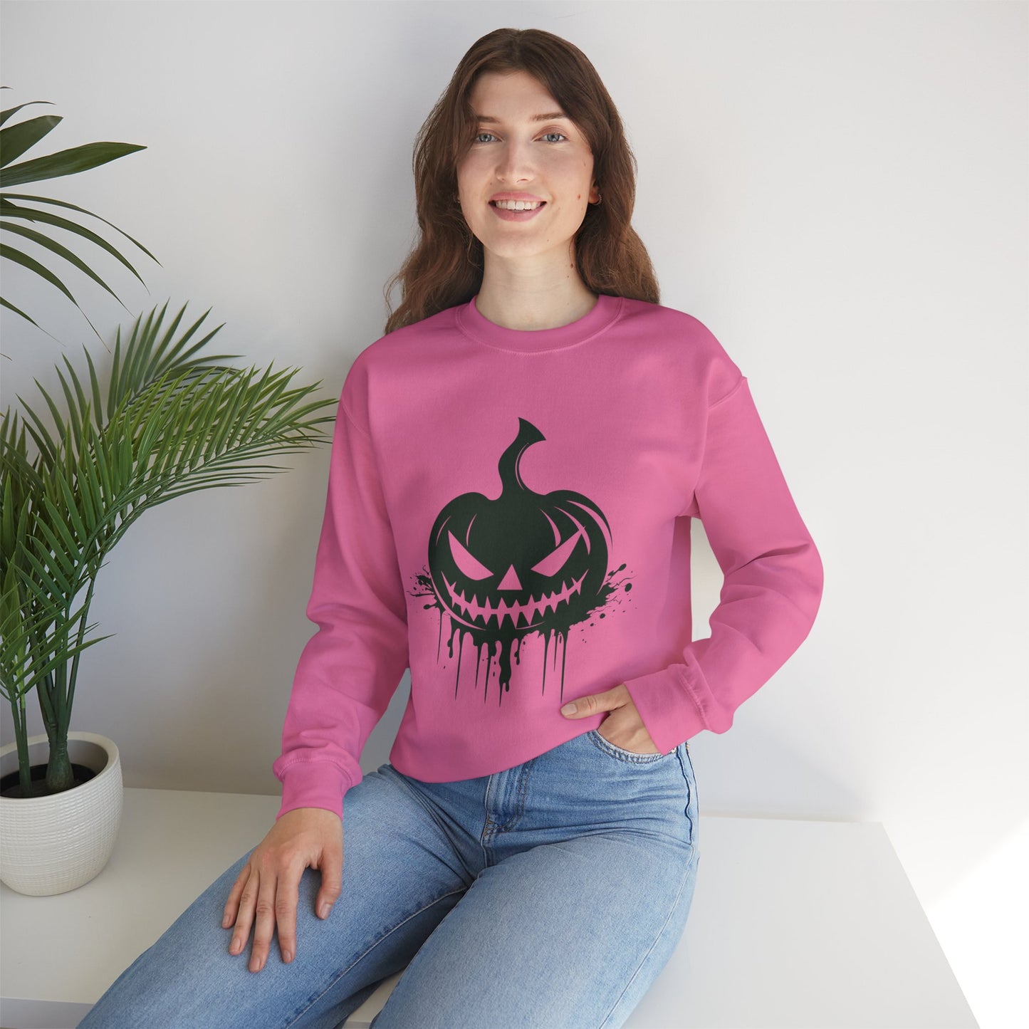 Scary Pumpkin List Unisex Heavy Blend™ Crewneck Sweatshirt