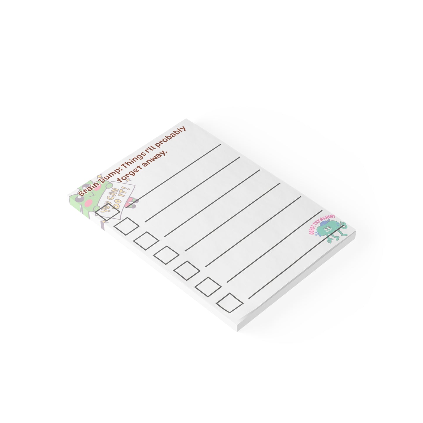 Funny Teacher Post-it® Notes - "Things Not to Forget" Desk Pad - Relatable Educator Gift