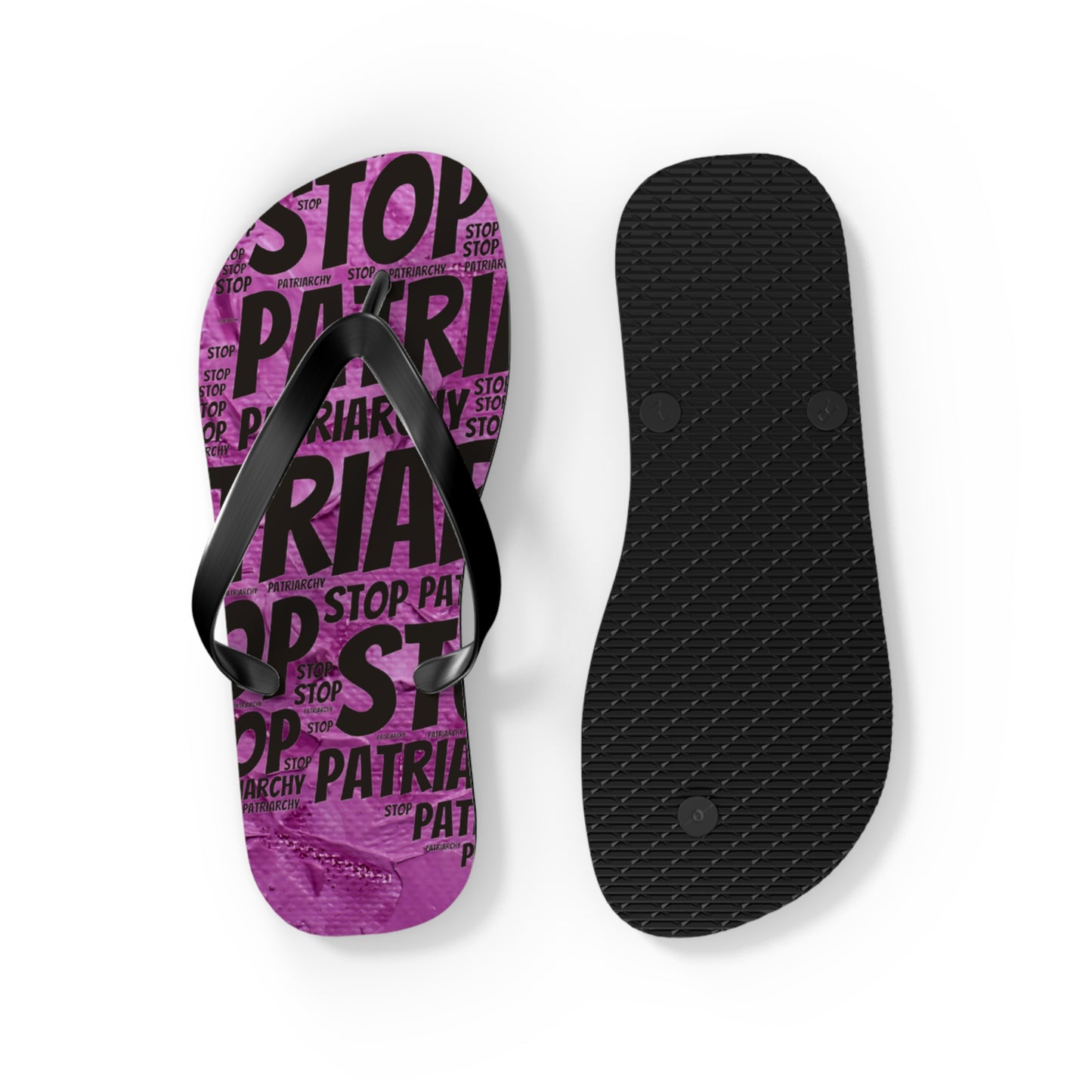 Stop the Patriarchy Flip Flops - Eccentricity Emporium LLC