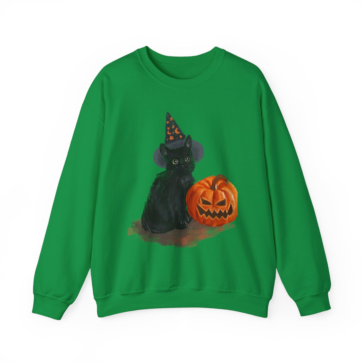 Black Cat Unisex Heavy Blend™ Crewneck Sweatshirt