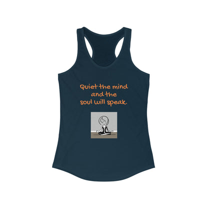 Quiet the Mind Women's Ideal Racerback Tank - Eccentricity Emporium LLC