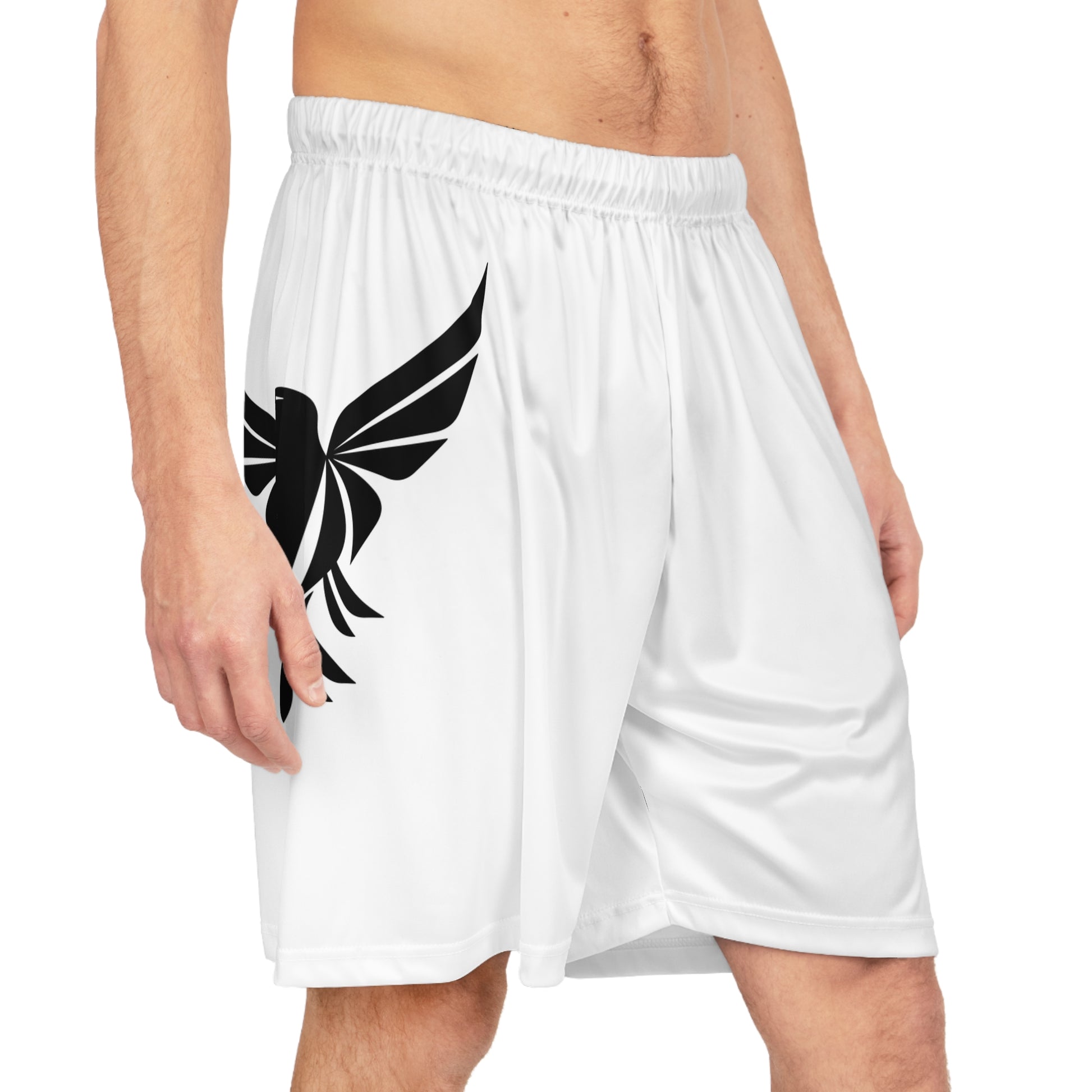 Black Eagle Basketball Shorts (AOP) - Eccentricity Emporium LLC