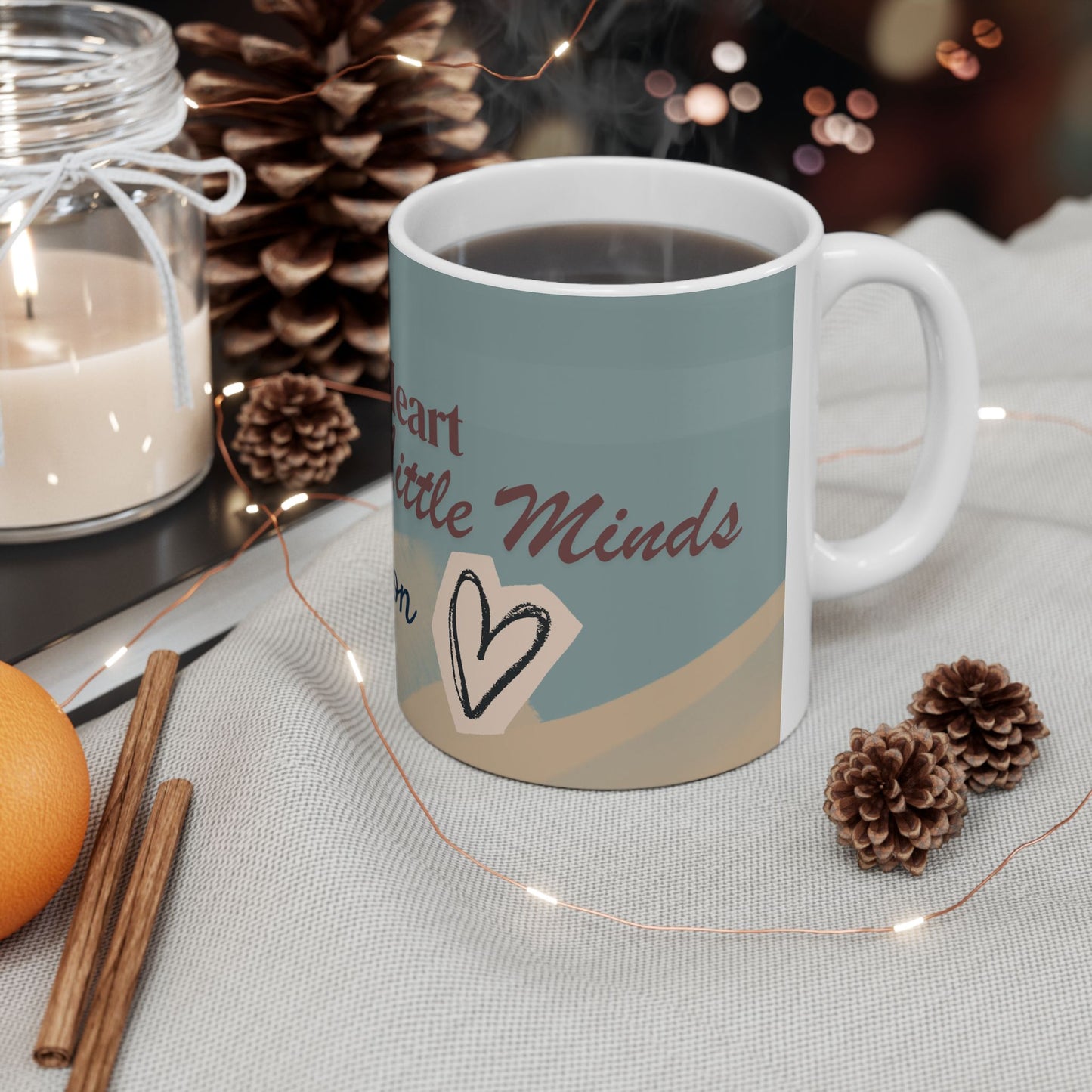 Personalized “It Takes a Big Heart to Shape Little Minds” Mug | Custom Teacher Appreciation Gift | End of Year Thank You