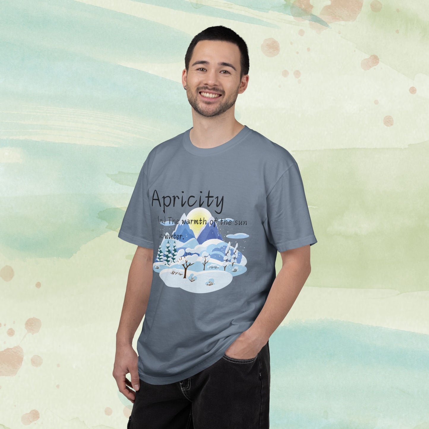 Apricity Word Art Heavy Cotton Tee | Unique Definitions Unisex Shirt
