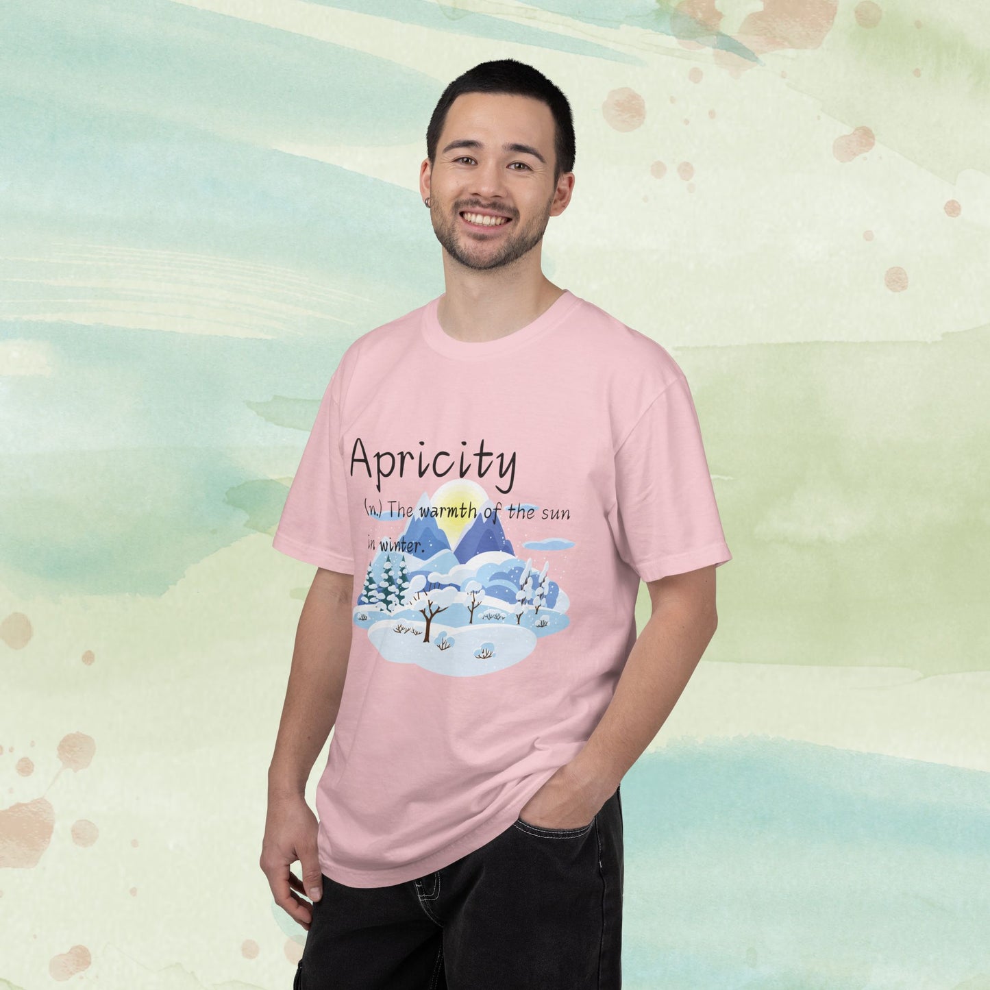 Apricity Word Art Heavy Cotton Tee | Unique Definitions Unisex Shirt