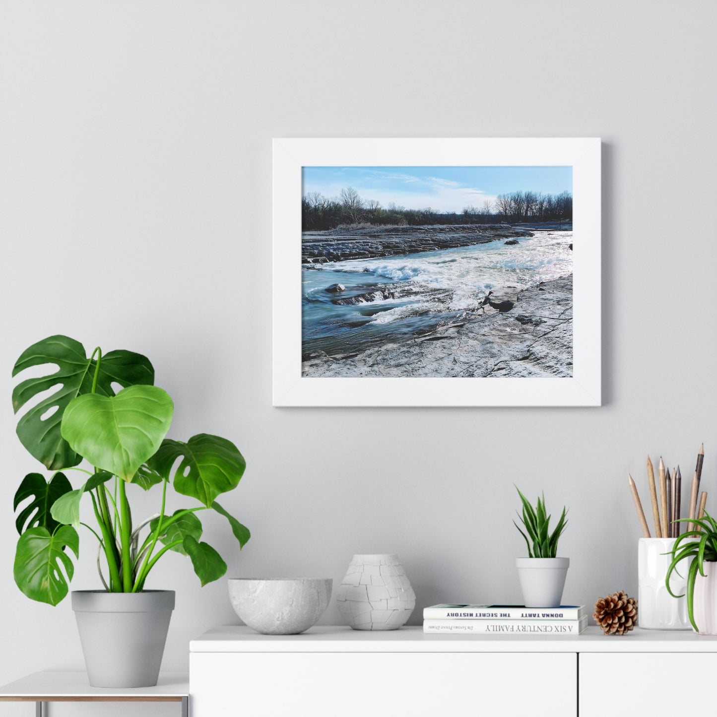 Rushing Waters Framed Horizontal Poster - Eccentricity Emporium LLC