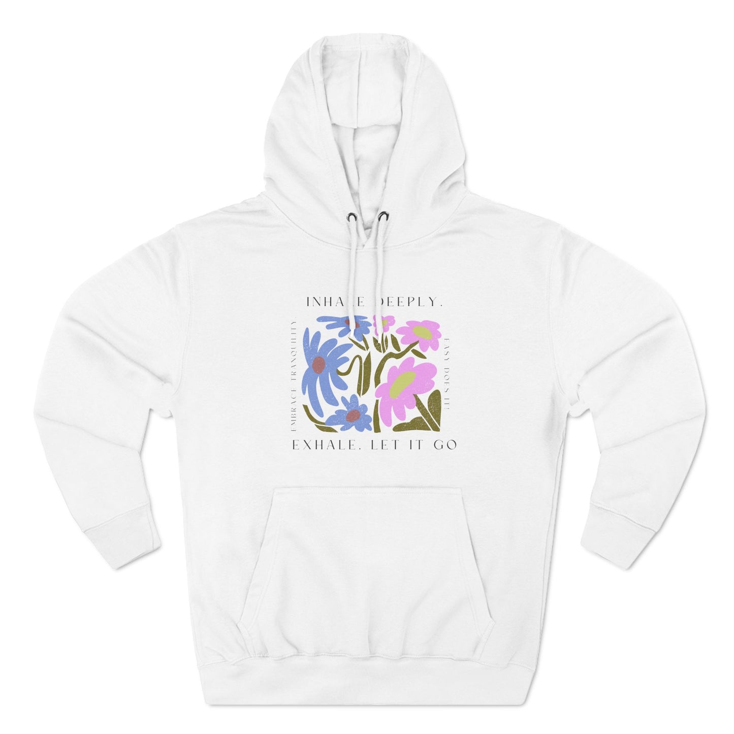 Inhale Deeply Three-Panel Fleece Hoodie