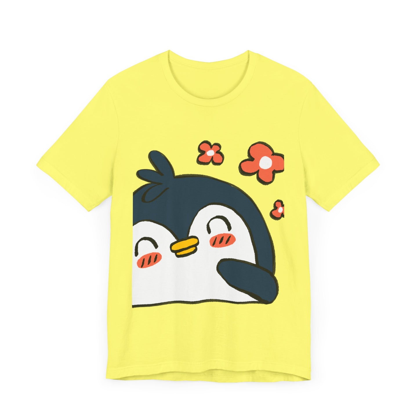 Shy Penguin Unisex Jersey Short Sleeve Tee