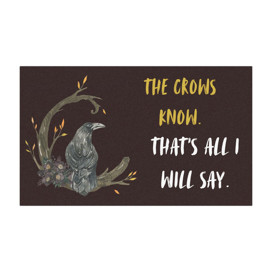 Car Magnet — "The Crows Know" Raven Design (Mystic Gothic Décor)