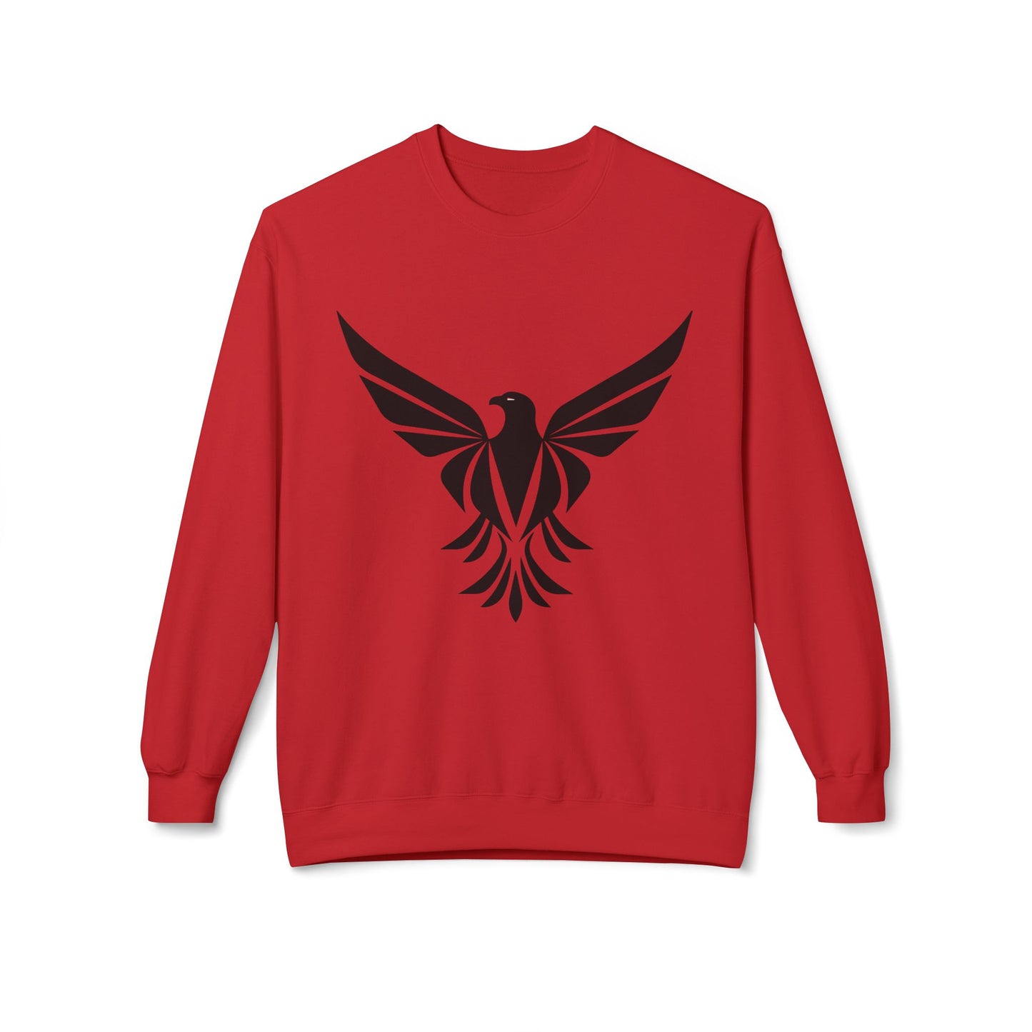 Black Eagle Unisex Midweight Softstyle Fleece Crewneck Sweatshirt - Eccentricity Emporium LLC