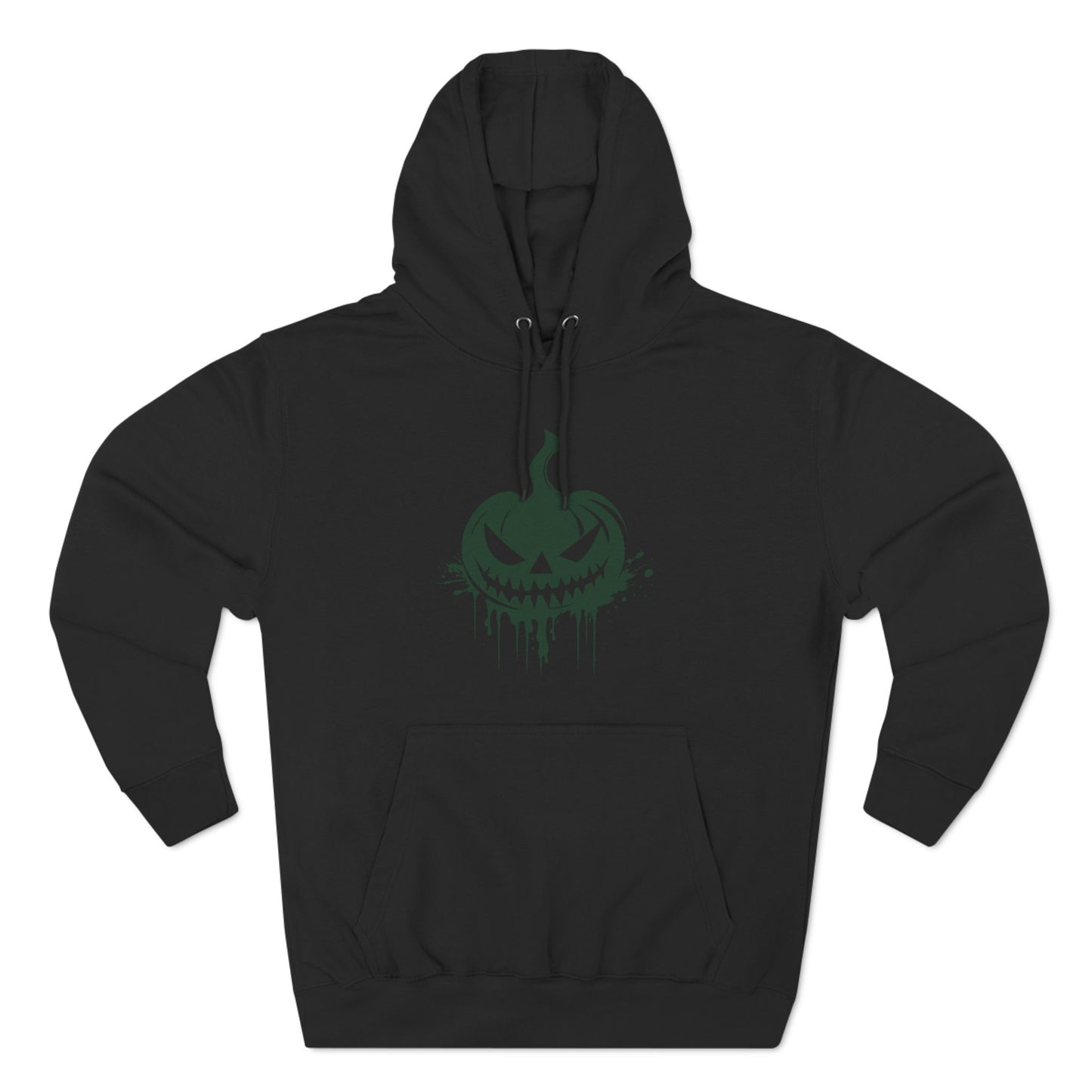 Scary Pumpkin Three-Panel Fleece Hoodie