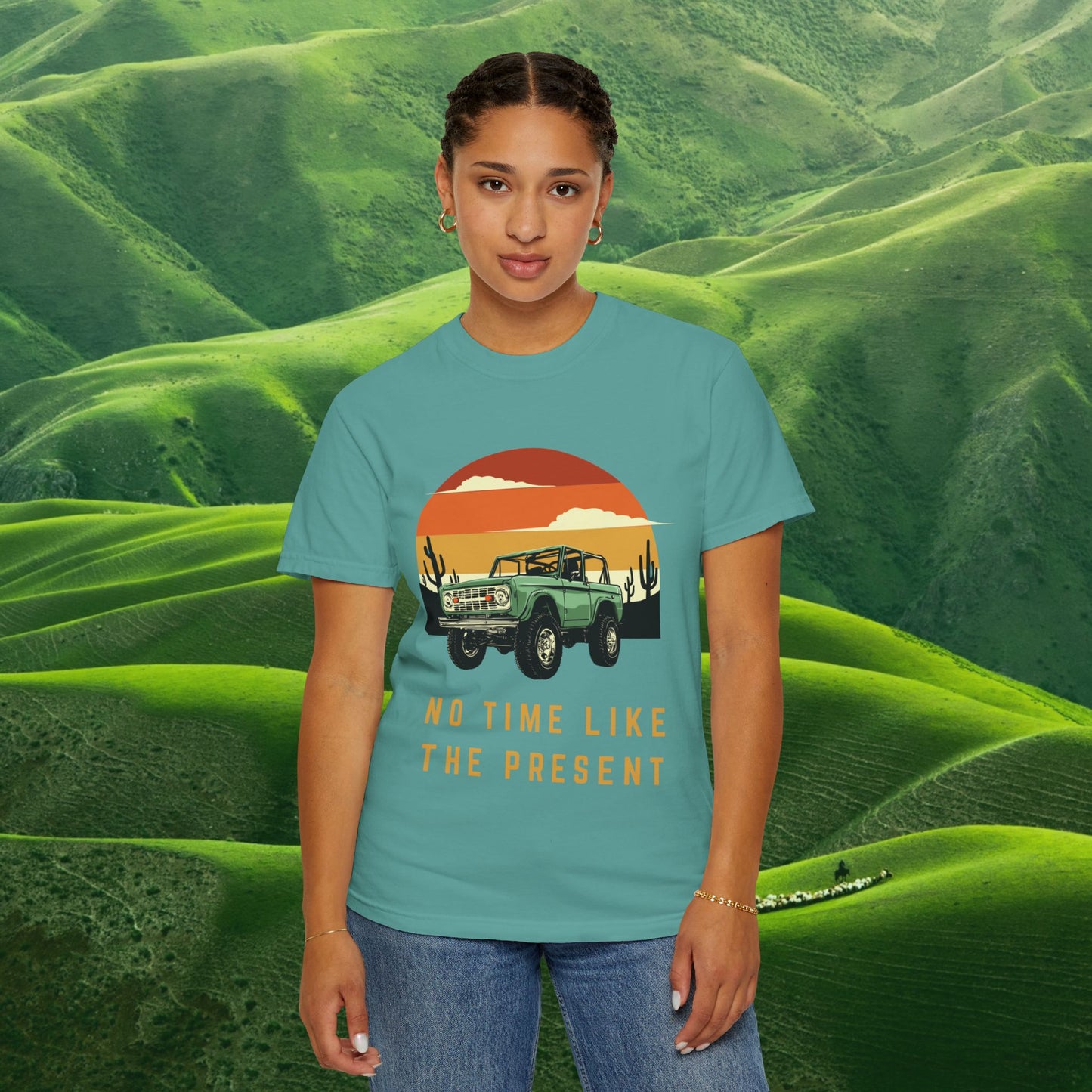 No Time Like the Present Sunset Truck T-Shirt