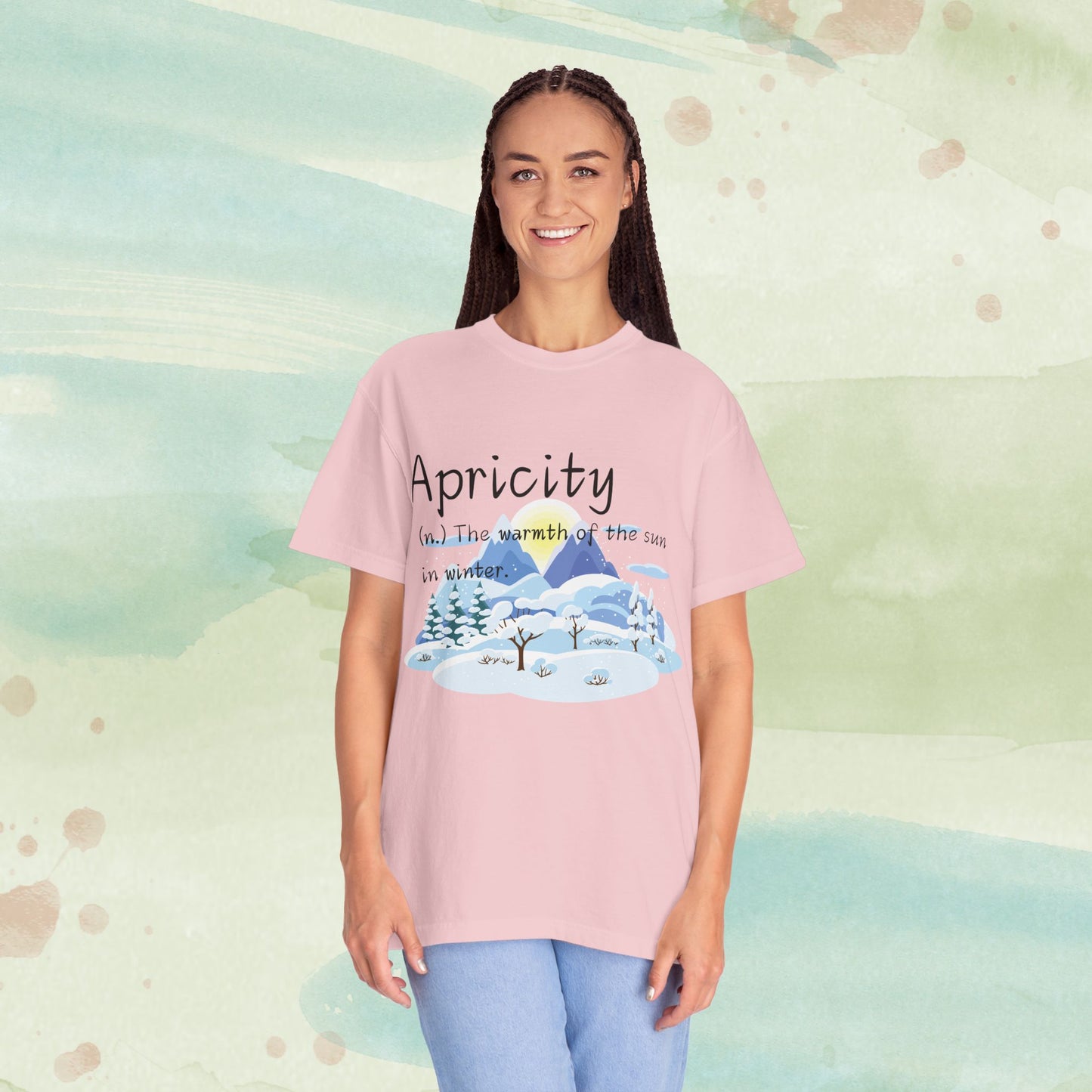Apricity Word Art Heavy Cotton Tee | Unique Definitions Unisex Shirt