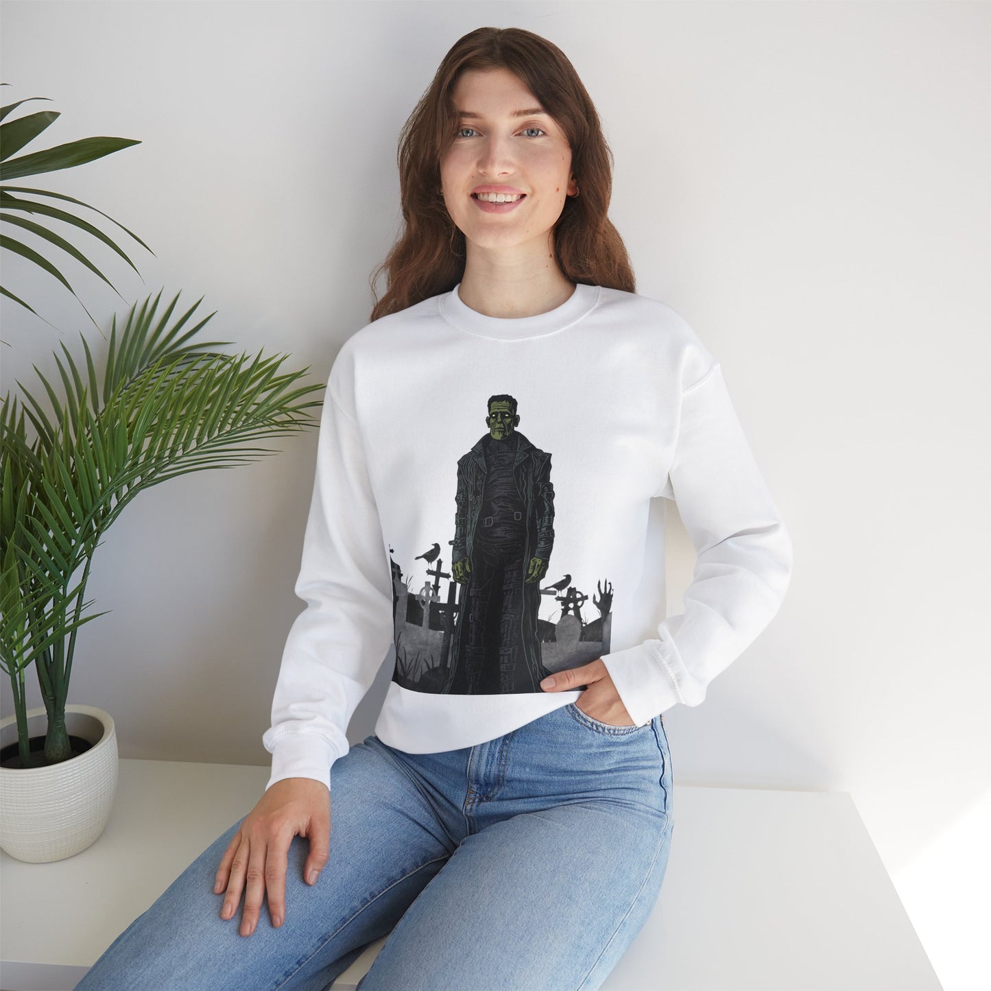 Frankenstein Unisex Heavy Blend™ Crewneck Sweatshirt