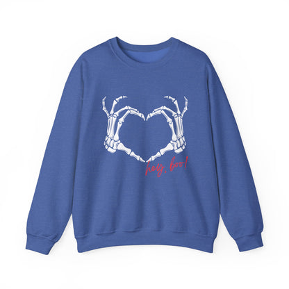 Skeleton Heart Unisex Heavy Blend™ Crewneck Sweatshirt