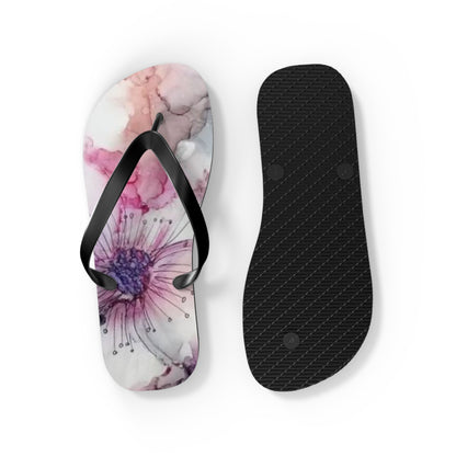 Watercolor Flowers Flip Flops - Eccentricity Emporium LLC