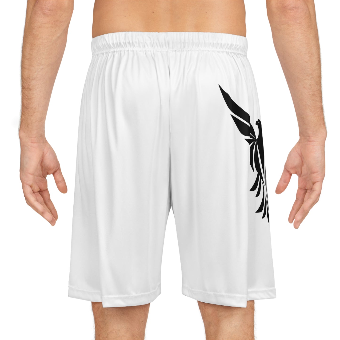 Black Eagle Basketball Shorts (AOP) - Eccentricity Emporium LLC