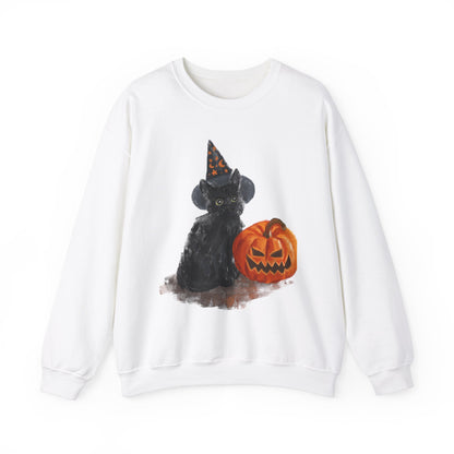 Black Cat Unisex Heavy Blend™ Crewneck Sweatshirt