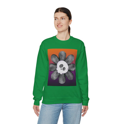 Halloween Flower Unisex Heavy Blend™ Crewneck Sweatshirt